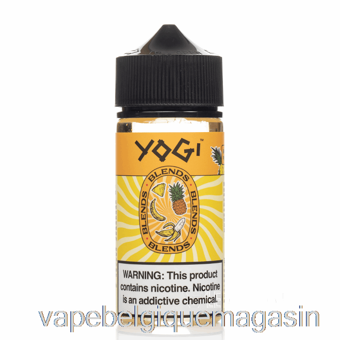 Vape Juice Banane Ananas Glace - Mélanges Yogi - 100ml 0mg